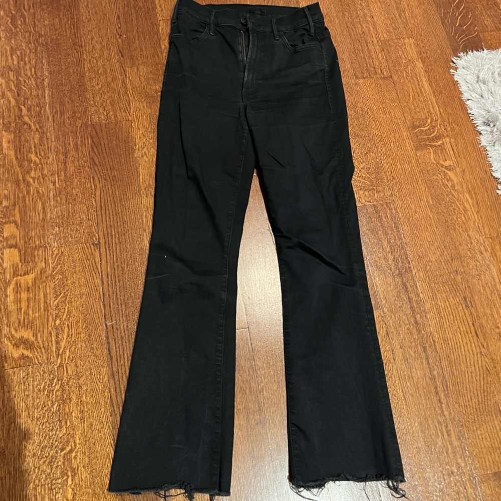Black Mother straight leg jeans